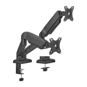 Brateck Economy Dual-Screen Spring-Assited Monitor Arm Fit Most 17"-32" Monitor Up to 9 kg VESA 75x75/100x100