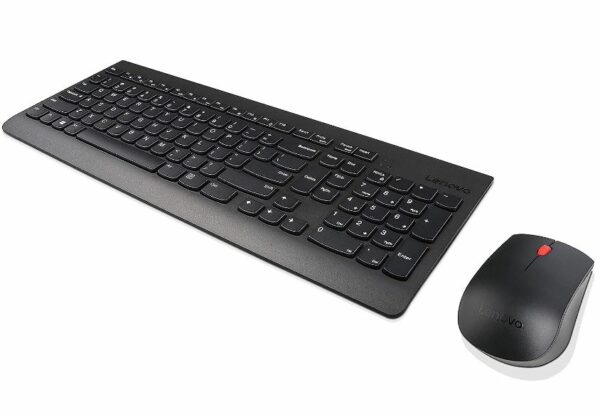 LENOVO Professional Wireless Keyboard  Mouse Combo Stylish Full-Size Slim 3-Zone with Number Pad Quier Premium Ergonomic (US English)