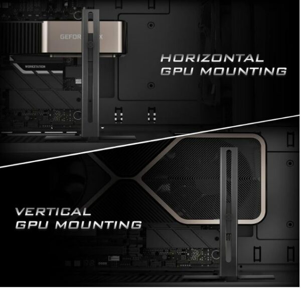 Antec GPU, VGA Vertical Bracket Holder. Solid Construction and durability - Grey (LS)