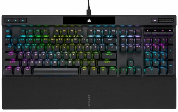 CORSAIR K70 RGB PRO Mechanical Gaming Keyboard, Backlit RGB LED, CHERRY MX SPEED, Black, Black PBT Keycaps Professional Gaming