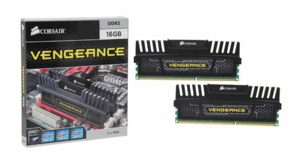 Corsair Vengeance 16GB (2x8GB) DDR3 1600MHz C9 Desktop Gaming Memory Black