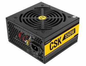 Antec CSK 550W 80+ Bronze, up to 88% Efficiency, Flat Cables, 120mm Silent Fans, 2x PCI-E 8Pin, Continuous power PSU, AQ3