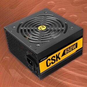 Antec CSK 650W 80+ Bronze, up to 88% Efficiency, Flat Cables, 120mm Silent Fans, 2x PCI-E 8Pin, Continuous power PSU, AQ3