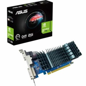 ASUS nVidia GeForce GT710-SL-2GD3-BRK-EVO 2GB DDR3 EVO Low-profile Graphics Card For Silent HTPC Build
