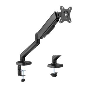 Brateck Cost-Effective Spring-Assisted Monitor Arm Fit Most 17"-32" Monitor Up to 9KG VESA 75x75,100x100(Black)