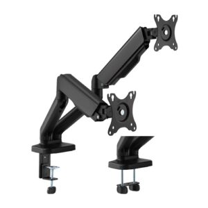 Brateck Cost-Effective Spring-Assisted Dual Monitor Arm Fit Most 17"-32" Monitor Up to 9KG VESA 75x75,100x100(Black)