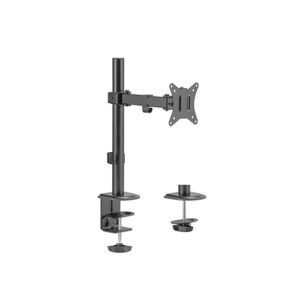 Brateck Single-Monitor Steel Articulating Monitor Mount Fit Most 17"-32" Monitor Up to 9KG VESA 75x75,100x100(Black)