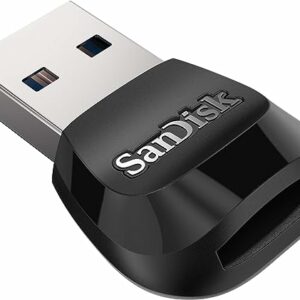 Sandisk MobileMate USB 3.0 Reader  microSD™ card reader   speeds up to 170 MB/s  USB-A 2-year limited warranty
