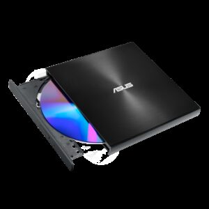 ASUS SDRW-08U8M-U/BLK/G/AS/P2G ZenDrive U8M Ultraslim External DVD Drive  Writer, Black, USB C Interface, For Windows  Mac OS, M-DISC Support