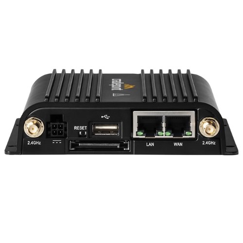 Cradlepoint IBR600C IoT Router, Cat 4, Advanced Plan, 2x SMA cellular connectors, 1x GbE Ports, Dual SIM, 3 Year NetCloud