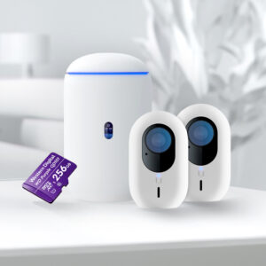Ubiquiti Home Surveillance Bundle. Includes 1x UDR, 2x G4 Instant Cameras  1x 256gb WD Purple Micro SD card, Designed For Surveillance Applications