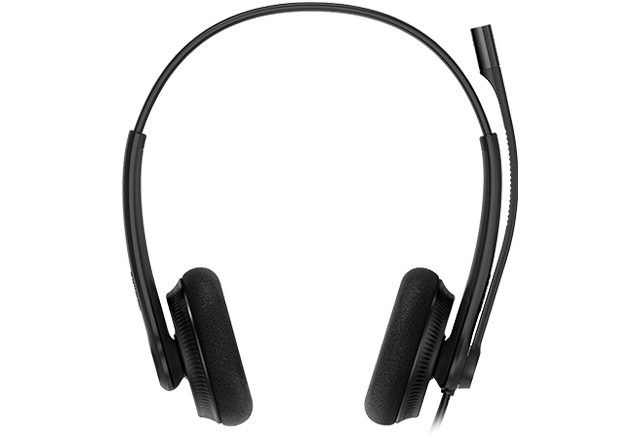 Yealink UH34L-D-UC  Dual Wideband Noise Cancelling Headset, USB, Foam Ear Piece, HD Voice, Plug  Play, Active Protection Technology, Black