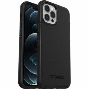 OtterBox Symmetry Apple iPhone 12 Pro Max Case Black - (77-65462),Antimicrobial,DROP+ 3X Military Standard,Raised Edges,Ultra-Sleek
