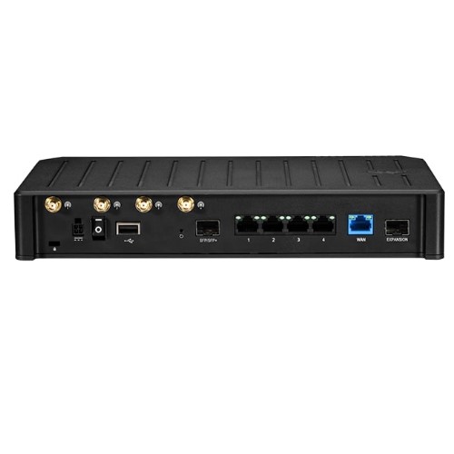 Cradlepoint E300 Branch Enterprise Router, Cat 18 LTE, Advanced Plan, 4x SMA cellular connectors, 5 x GbE RJ45 Ports, Dual SIM,1200 Mbps Modem,3 Yr NC