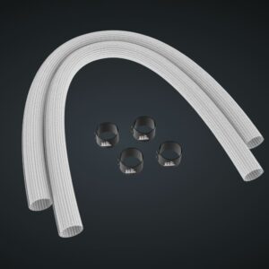 CORSAIR Sleeving Kit for AIO CPU Coolers - 400mm - White, TWO-YEAR WARRANTY