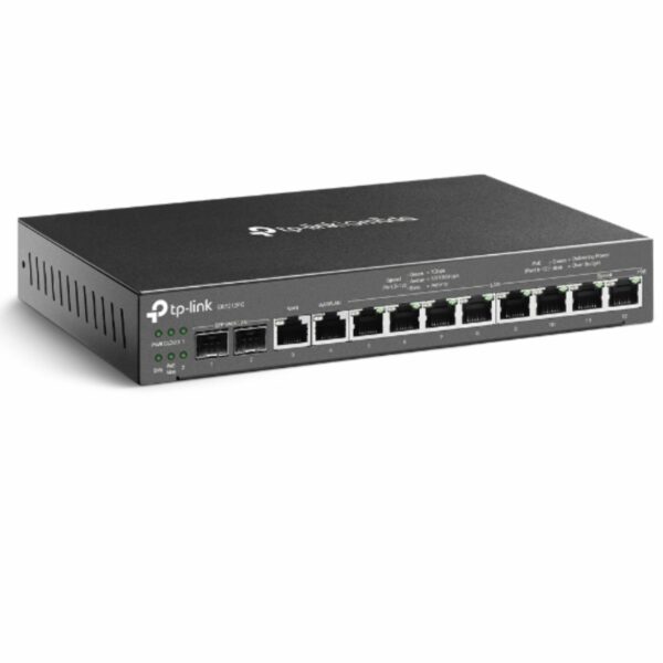 TP-Link ER7212PC Omada 3-in-1 Gigabit VPN Router Integrates Router, POE+ Output  Omada Mgt. Control up to 10 EAPs. VPN, 4 WAN Ports, 110W Budget