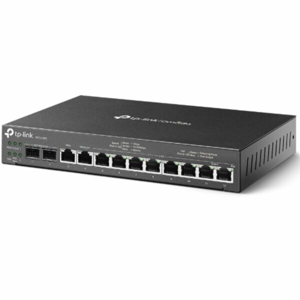 TP-Link ER7212PC Omada 3-in-1 Gigabit VPN Router Integrates Router, POE+ Output  Omada Mgt. Control up to 10 EAPs. VPN, 4 WAN Ports, 110W Budget