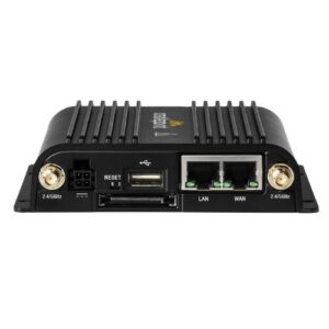 Cradlepoint IBR900 Mobile Ruggedized Router, Cat 11 LTE, Essential Plan, 2x SMA cellular connectors, 2x GbE Ports, Dual SIM, 1 Year NetCloud