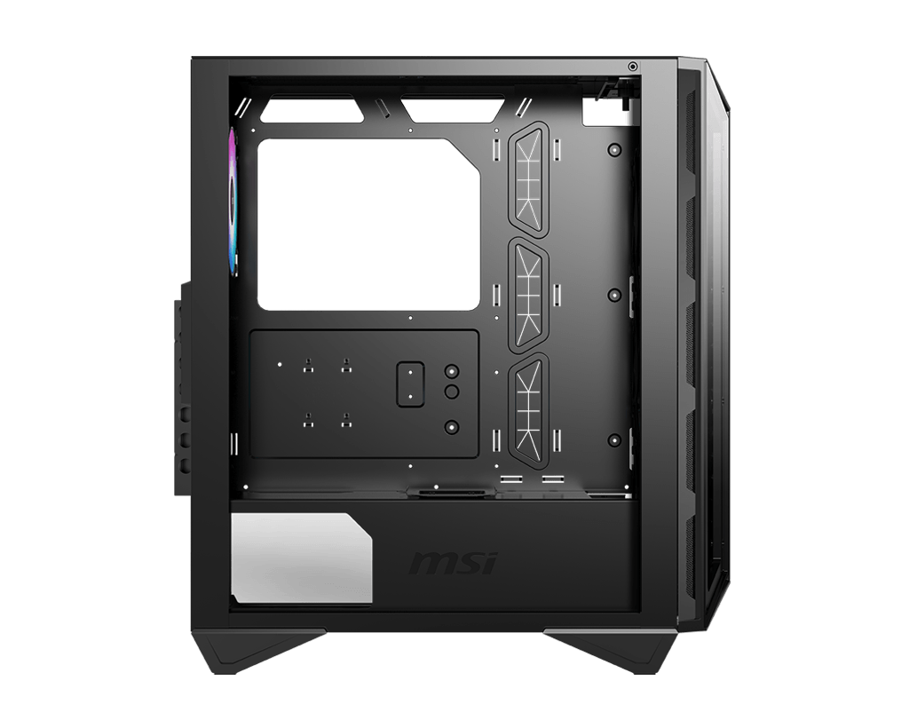MSI MPG GUNGNIR 110R Mid-Tower Case, Supports ATX / M-ATX / Mini ITX, 2x USB 3.2, 1x USB-C, 1x HD Audio, 1x Mic, ATX Power Supply