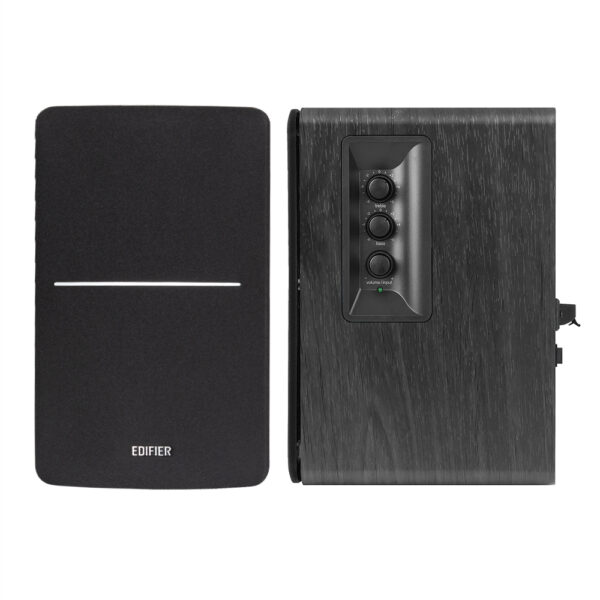 Edifier R1280DBS - 2.0 Lifestyle Bookshelf Bluetooth Studio Speakers - Optical/Coaxial, Bluetooth, Line In1, Line2, R/L: 21W+21W Black