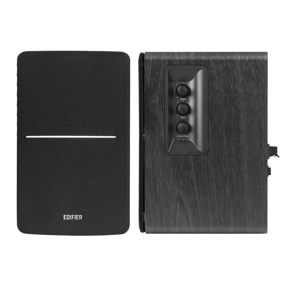 Edifier R1280DBS – 2.0 Lifestyle Bookshelf Bluetooth Studio Speakers – Optical/Coaxial, Bluetooth, Line In1, Line2, R/L: 21W+21W Black