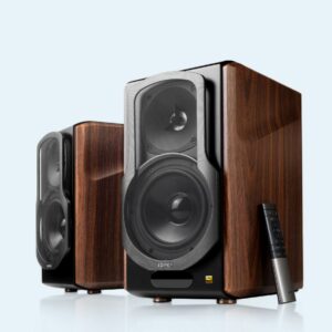 Edifier S2000MKIII 2.0 Lifestyle Active Bookshelf Bluetooth Studio Speakers - BT/AUX/Optical/Coaxial 124W RMS MDF Wood Panel