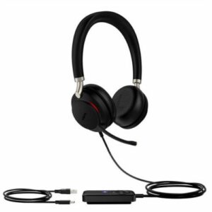 Yealink TEAMS-UH38-D-C Teams Certified Dual Mode USB and Bluetooth Headset, Stereo, USB-C, Call Controller with Built-In Battery