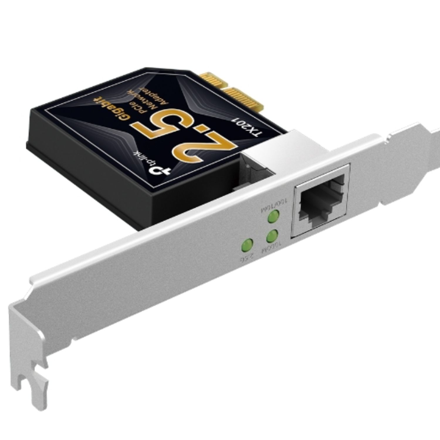 TP-Link TX201 2.5 Gigabit PCI Express Network Adapter Low-Profile  Full-Height Brackets 1× PCI Express 2.1 x 1, 1× RJ45 Gigabit/Megabit Port (NIC)
