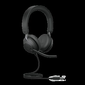 Jabra Evolve2 40 SE Wired USB-A UC Stereo Headset, 360° Busy Light, Noise Isolationg Ear Cushions, 2Yr Warranty