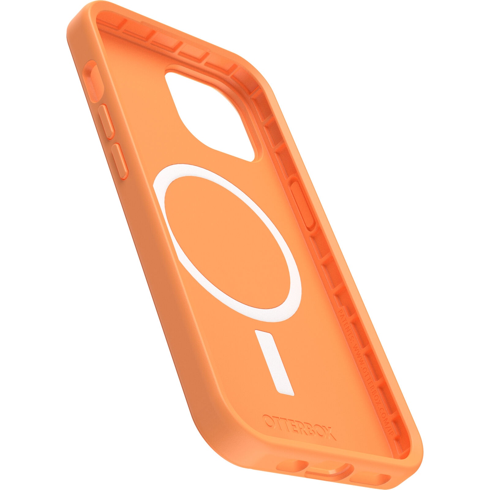 OtterBox Symmetry+ MagSafe Apple iPhone 15 / iPhone 14 / iPhone 13 (6.1″) Case Sunstone(Orange) – (77-92940),Antimicrobial, DROP+ 3X Military Standard