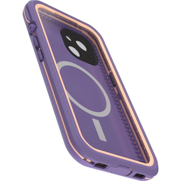 OtterBox Fre MagSafe Apple iPhone 15 (6.1") Case Rule of Plum (Purple) - (77-93440),DROP+ 5X Military Standard,2M WaterProof,Built-In Screen Protector