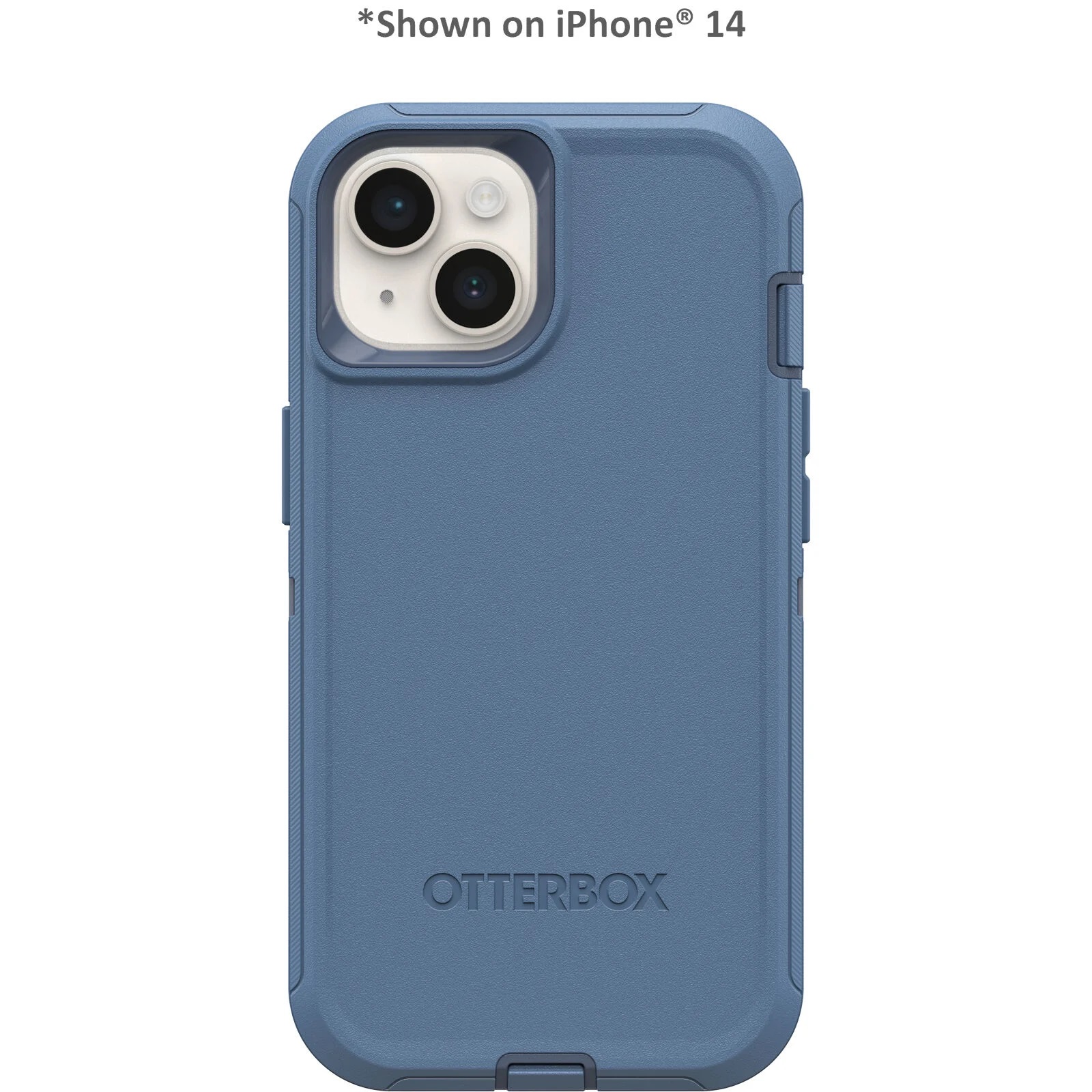 OtterBox Defender Apple iPhone 15 Pro (6.1″) Case Baby Blue Jeans (Blue) – (77-94043), DROP+ 4X Military Standard, Multi-Layer, Included Holster