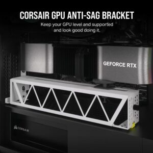 Corsair GPU Anti-Sag Bracket - White - compatible with LC100 Lighting Kit