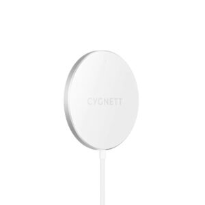 Cygnett MagCharge 15W Fast Magnetic Wireless Charging Cable (2M) - White (CY3758CYMCC), MagSafe  Qi Compatible, Perfect Align, Seamless Charging