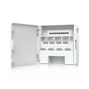 Ubiquiti Enterprise Access Hub, With Entry And Exit Control to Eight Doors, Battery Backup Support,(8) Lock terminals (12V or Dry), Incl 2Yr Warr