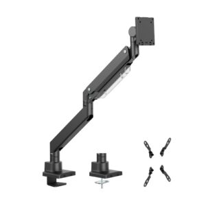 Brateck LDT80-C012 SUPER HEAVY-DUTY GAS SPRING MONITOR ARM For most 17"~57" Monitors, Matte Black(new)