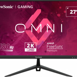 ViewSonic VX2728-2K 27" 2K QHD, 0.5ms, 180hz Super Clear IPS, HDR10, DP, HDMI, Adaptive Sync, VESA ClearMR certified, Speakers Office  Gaming Monitor