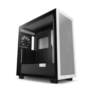 Matte White & Matte Black H7 Flow Mid Tower Chassis
