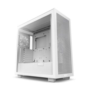 Matte White H7 Flow Mid Tower Chassis