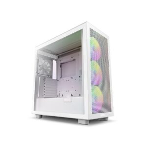 Matte White H7 Flow RGB Mid Tower Chassis