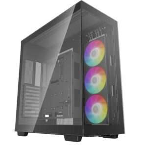 DeepCool CH780 Panoramic Tempered Glass ATX Case, 1 x Pre-Installed Fans, GPU up to 480mm, USB3.0×4, Audio×1, Type-C×1