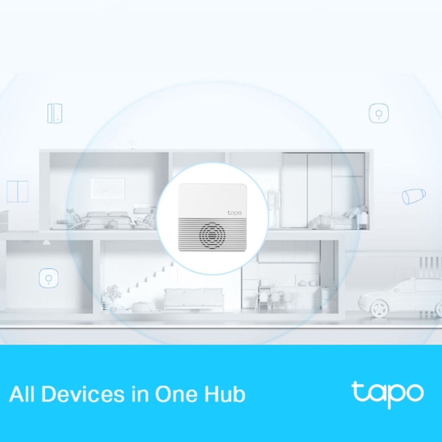 TP-Link Tapo Smart Hub Tapo H200, Works with Tapo C420, Tapo C400
