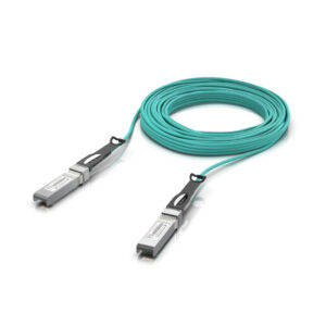 Ubiquiti 25 Gbps Long-Range Direct Attach Cable, Long-range SFP28, 20m Length, Support 25/10/1 Gbps, PVC Cable Jacket, Aqua Color
