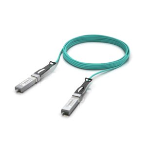 Ubiquiti 25 Gbps Long-Range Direct Attach Cable, Long-range SFP28, 5m Length, Support 25/10/1 Gbps, PVC Cable Jacket, Aqua Color