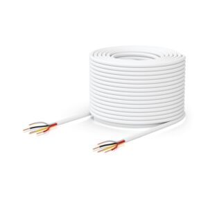 Ubiquiti Door Lock Relay Cable, 500-foot (152.4 m) Spool of Two-pair, low-voltage Cable, 36V DC, 	Solid bare copper,White