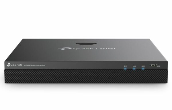 TP-Link VIGI NVR2016H 16 Channel Network Video Recorder, 4K Out, 16MP Decode, H.265+, ONVIF, 2-Way Audio, Remote Monitoring (HDD Not Included)