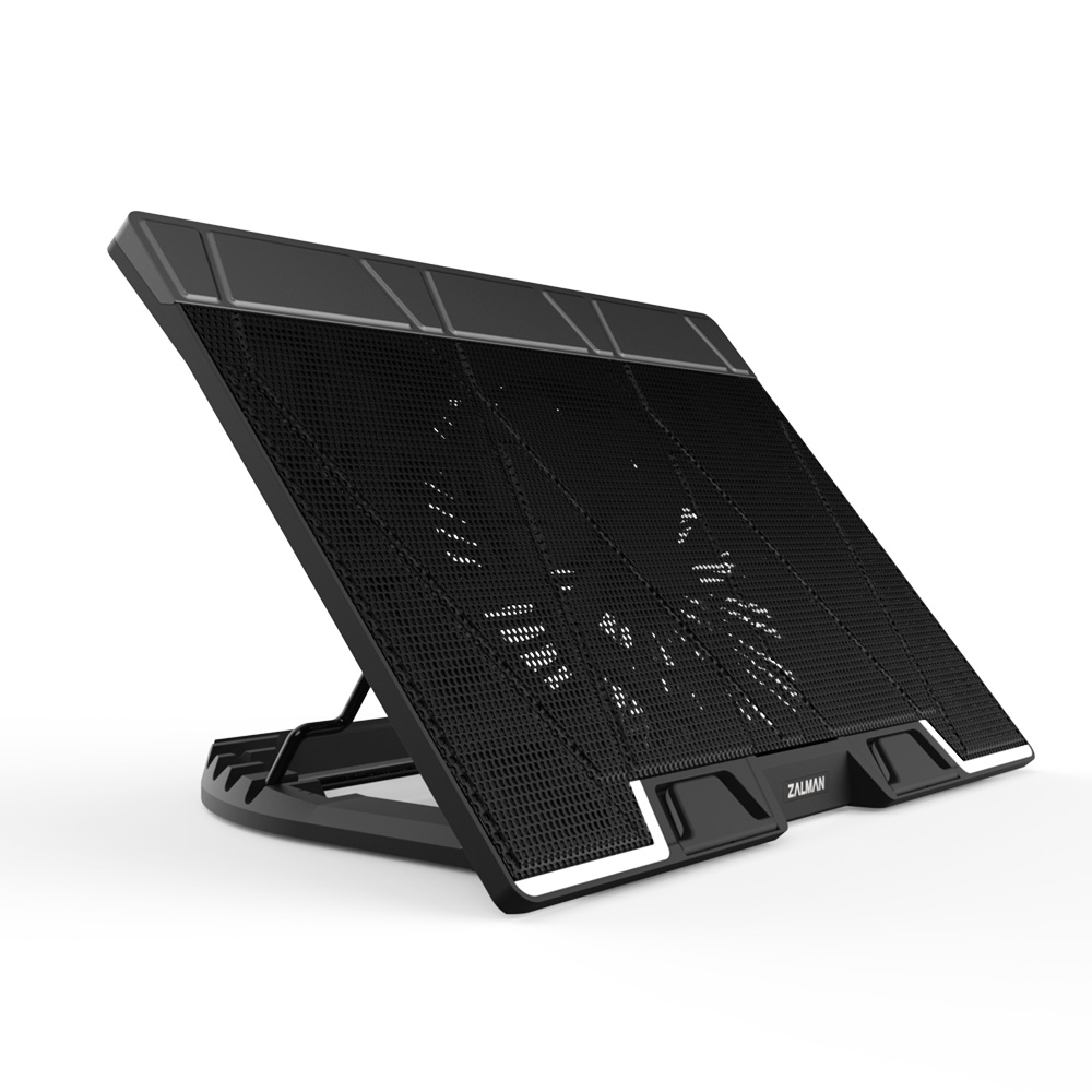 Zalman ZM-NS3000, 17″ Laptop Cooling Stand, Fan Size: 200mm, Height Adjustable Upto 6-Level, Black, 1 Year Warranty