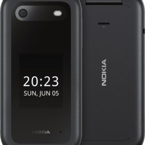 Nokia 2660 Flip 4G 128MB - Black (1GF012HPA1A01)*AU STOCK*, 2.8", 48MB/128MB, 0.3MP, Dual SIM, 1450mAh Removable, 2YR