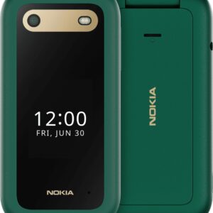 Nokia 2660 Flip 128MB - Green (1GF012HPJ1A05)*AU STOCK*, 2.8", 48MB/128MB, 0.3MP, Dual SIM, 1450mAh Removable, 2YR