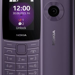 Nokia 110 4G 128MB - Purple (1GF018NPF1L01)*AU STOCK*, 1.8", 48MB/128MB, Dual SIM, 1450mAh, 2YR